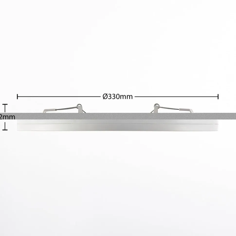 Prios LED-loftlampe Aureka, sæt med 3, sensor, Ø 33 cm, hvid