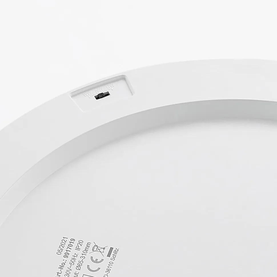 Prios LED-loftlampe Aureka, sæt med 3, sensor, Ø 33 cm, hvid