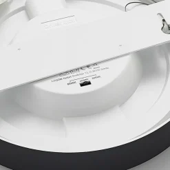 Prios LED-loftlampe Edwina, sort, 23 cm, CCT, IP44