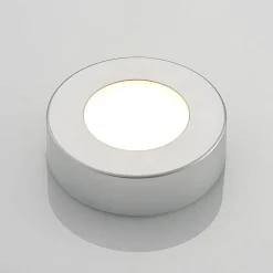 Prios LED-loftlampe Edwina, sølv, 12 cm, sæt med 3 stk