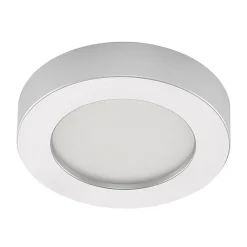 Prios LED-loftlampe Edwina, sølv, 18 cm, sæt med 3 stk