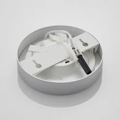 Prios LED-loftlampe Edwina, sølv, 18 cm, sæt med 3 stk