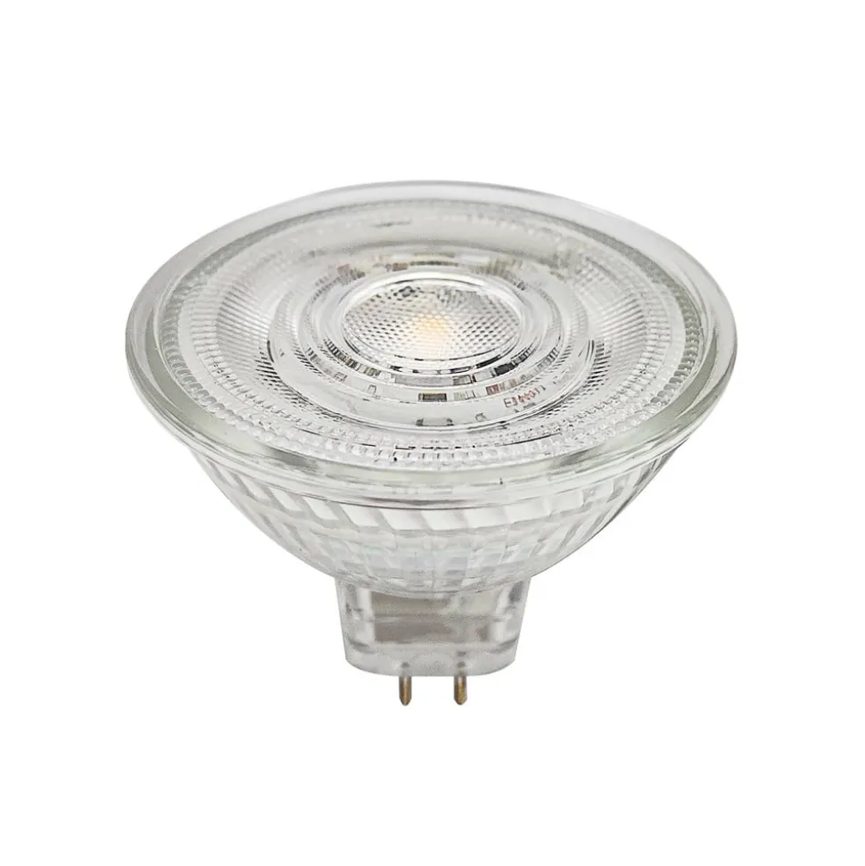 Prios LED-reflektor GU5.3 4.9W 500lm 36° klar 830 sæt med 10 stk