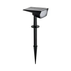 Prios LED-solspot Helier, 49 cm, sort, jordspyd