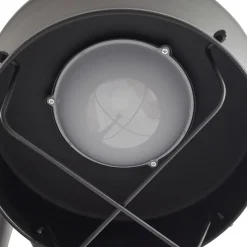 Prios LED-udendørslampe Thorus, 204 cm, sort, 3 lyskilder, IP44