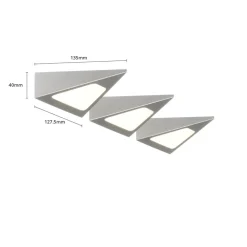 Prios Odia LED-underskabsbelysning, stål, 3 lyskilder.