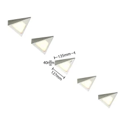 Prios Odia LED-underskabsbelysning, stål, 5 lyskilder.