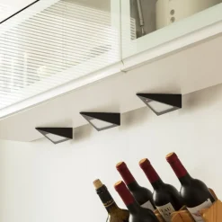 Prios Odia LED-underskabsbelysning, sort, 3 stk