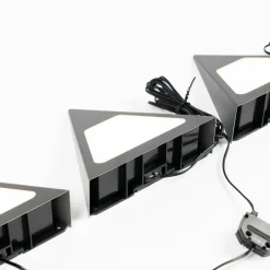 Prios Odia LED-underskabsbelysning, sort, 3 stk