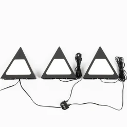 Prios Odia LED-underskabsbelysning, sort, 3 stk