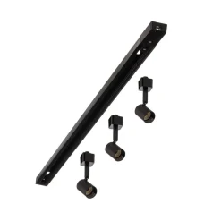 Prios Okko 1 lyskilde skinnesystem 3 lyskilder sort