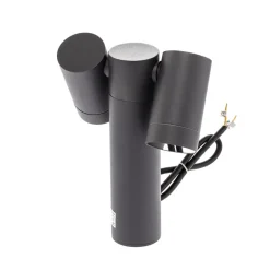 Prios spot med jordspyd Tulimar, 40 cm, antracit, 2 lyskilder