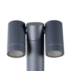 Prios spot med jordspyd Tulimar, 40 cm, antracit, 2 lyskilder