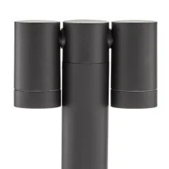 Prios spot med jordspyd Tulimar, 40 cm, antracit, 2 lyskilder