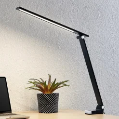 Prios Tamarin LED-bordlampe, kan dæmpes, sort