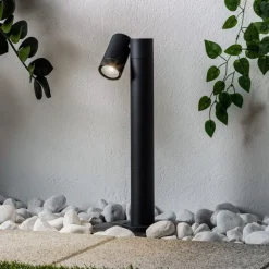 Prios Tulimar sokkellampe, 45 cm, antracit 1 lyskilde, metal