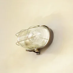 Prios udendørs væglampe Kirgo, grå, plast, IP44