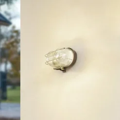 Prios udendørs væglampe Kirgo, grå, plast, IP44