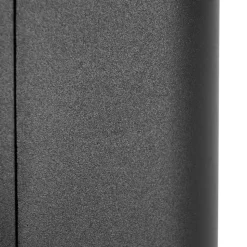 Prios udendørs væglampe Tetje, sort, rund, sensor