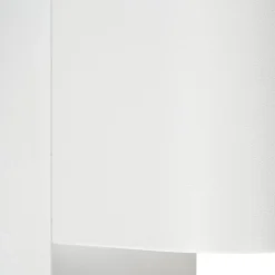 Prios udendørs væglampe Tetje, hvid, rund, sensor