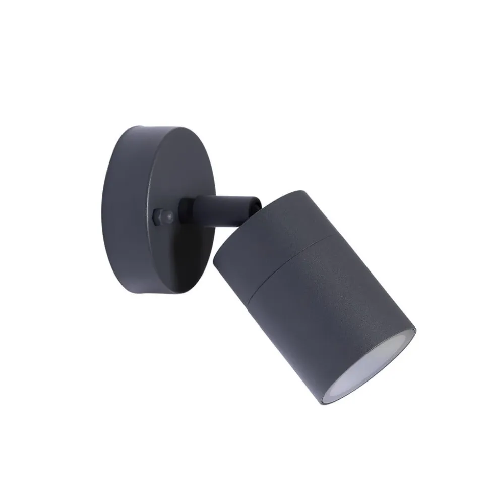 Prios udendørs vægspot Tulimar, højde 15 cm, bevægelig, aluminium