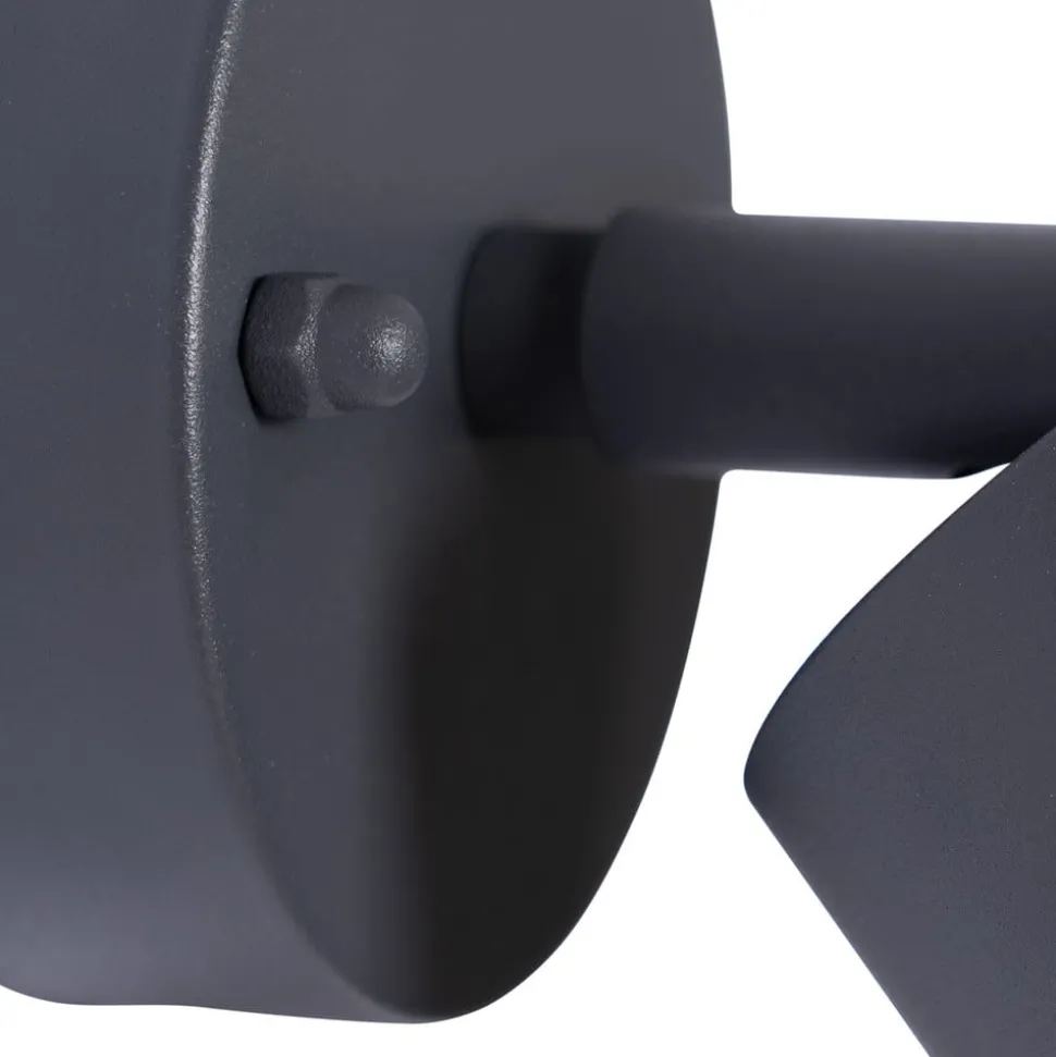 Prios udendørs vægspot Tulimar, højde 15 cm, bevægelig, aluminium