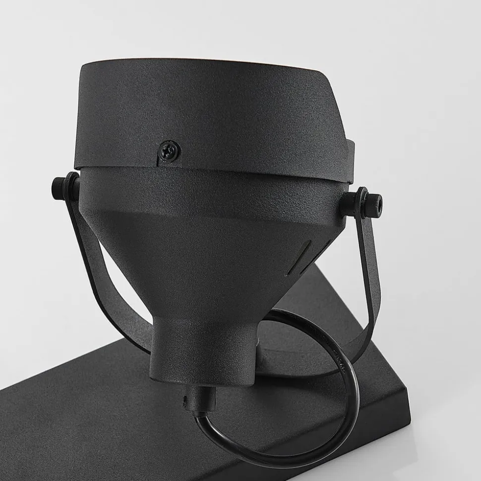 Projektør-loftspot Henega, sort med 2 lyskilder