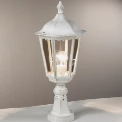 Puchberg sokkellampe i hvid-guld