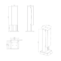 Puka Mana stikkontaktsøjle til udendørs brug