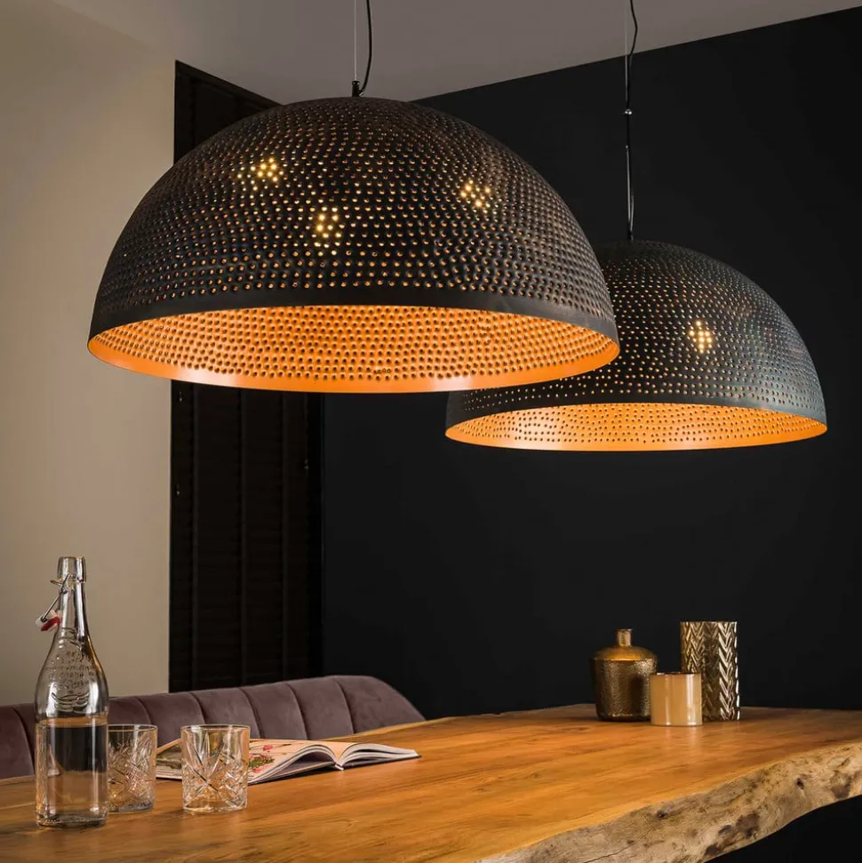 Punchray metalpendel, enkelt lys