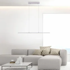 PURE LED hængelampe Lite, sølv, 100 cm, CCT, dæmpbar