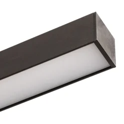 PURE LED-loftlampe Lines, 110 cm, antracit, CCT, fjernbetjening