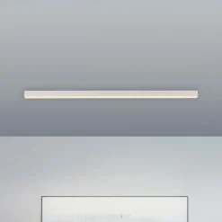 PURE LED-loftlampe Lines, hvid, 110 cm, CCT, fjernbetjening