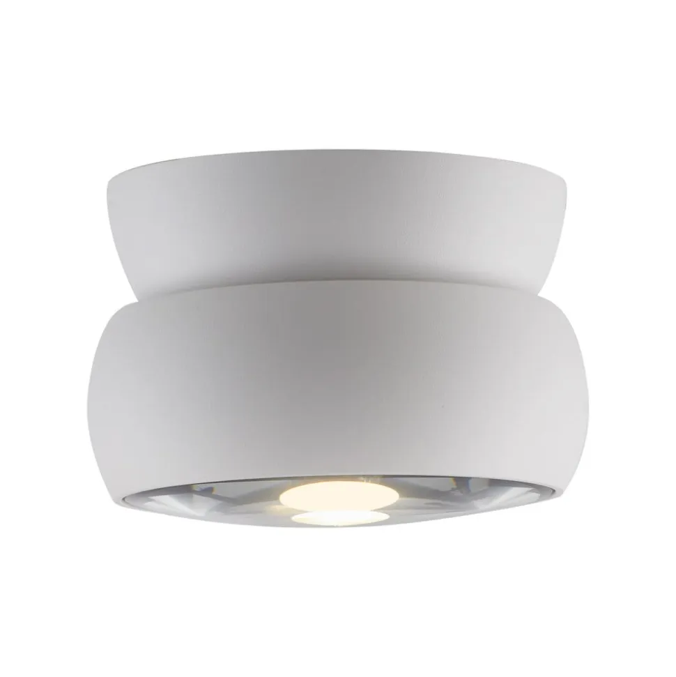 PURE LED-loftspot Move, hvid, Ø 12 cm, metal/glas