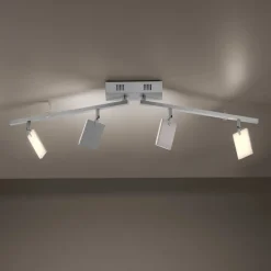 PURE Mira loftlampe 4 lk, fjernbetjening CCT, alu