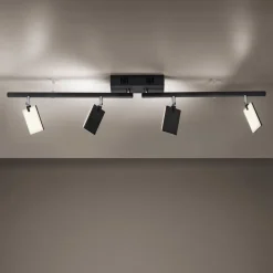 PURE Mira loftlampe 4 lk, fjernbetjening CCT, sort