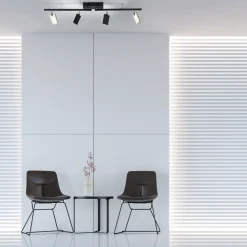 PURE Mira loftlampe 4 lk, fjernbetjening CCT, sort