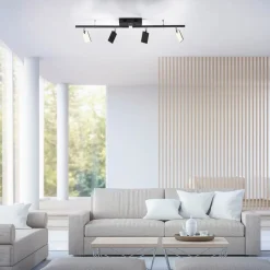 PURE Mira loftlampe 4 lk, fjernbetjening CCT, sort