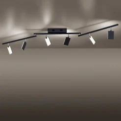 PURE Mira loftlampe 6 lk, fjernbetjening CCT, sort