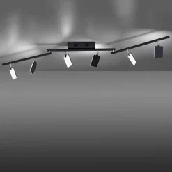 PURE Mira loftlampe 6 lk, fjernbetjening CCT, sort