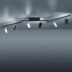 PURE Mira loftlampe 6 lk, fjernbetjening CCT, sort