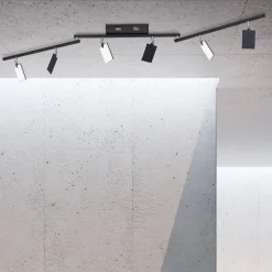 PURE Mira loftlampe 6 lk, fjernbetjening CCT, sort