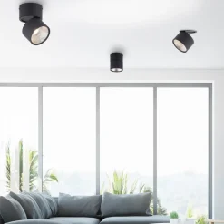 PURE Nola LED-loftlampe, 1 lyskilde, sort