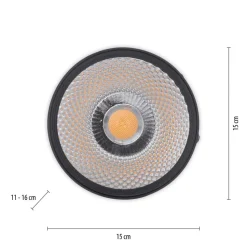 PURE Nola LED-loftlampe, 1 lyskilde, sort