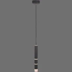 PURE Vega LED-hængelampe, 1 cylinder, sort