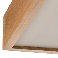 Quatro DR loftlampe med træramme, 38,5 cm