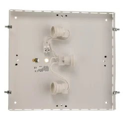 Quatro DR loftlampe med træramme, 38,5 cm