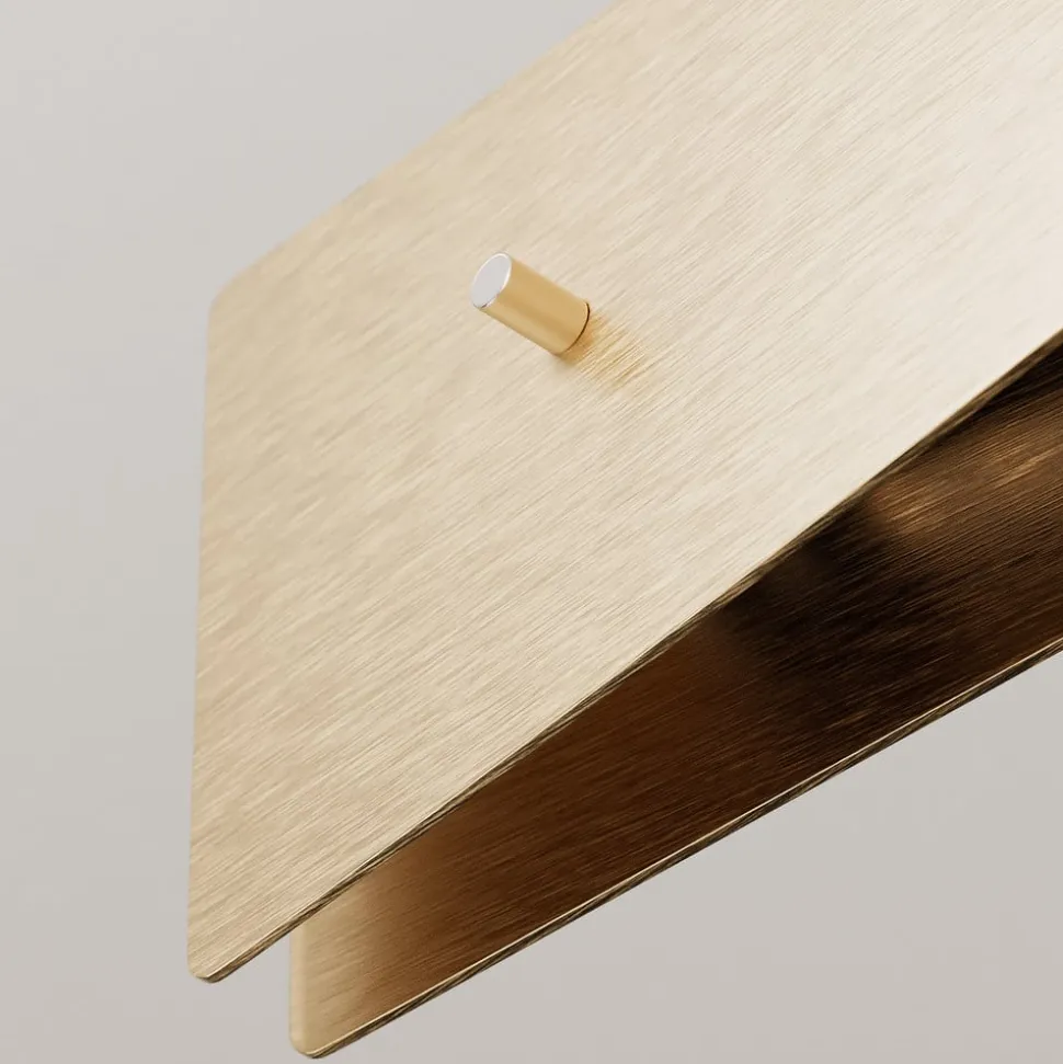 Quitani LED-loftslampe Lian, messing, sort