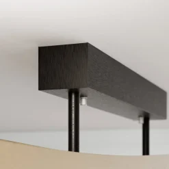 Quitani LED-loftslampe Lian, messing, sort