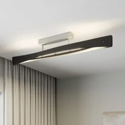 Quitani LED-loftslampe Lian, sort/aluminium